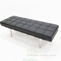 Italian leather 2 seater Barcelona Bench for sale